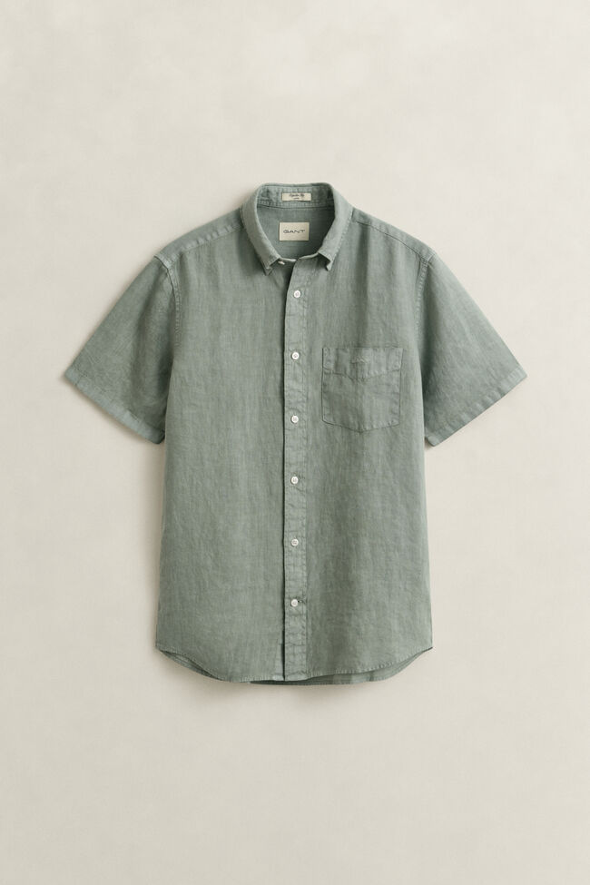 Kort&auml;rmad linneskjorta