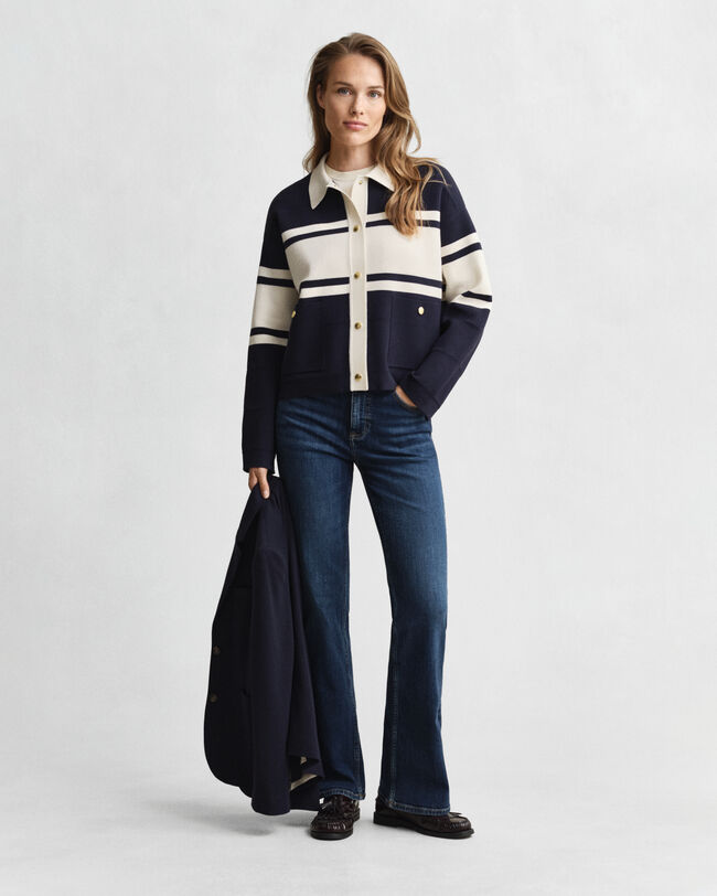 Kofta med f&auml;rgblock