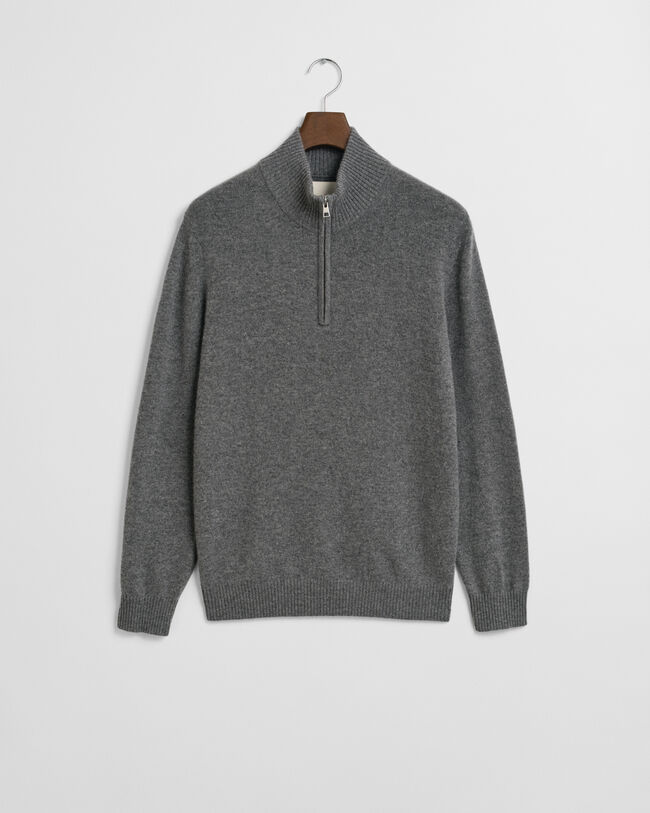 Kashmirtr&ouml;ja med half-zip