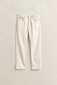 Straight fit jeans i &eacute;cru