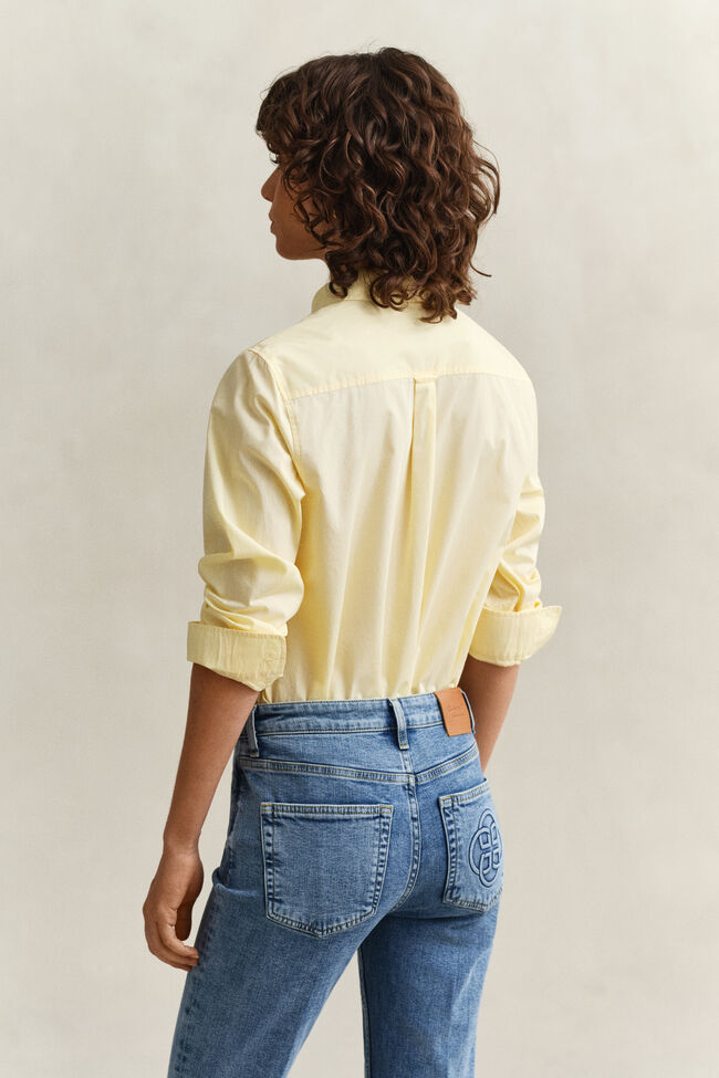 Regular fit klassisk poplinskjorta