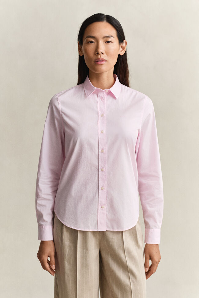 Regular fit klassisk poplinskjorta