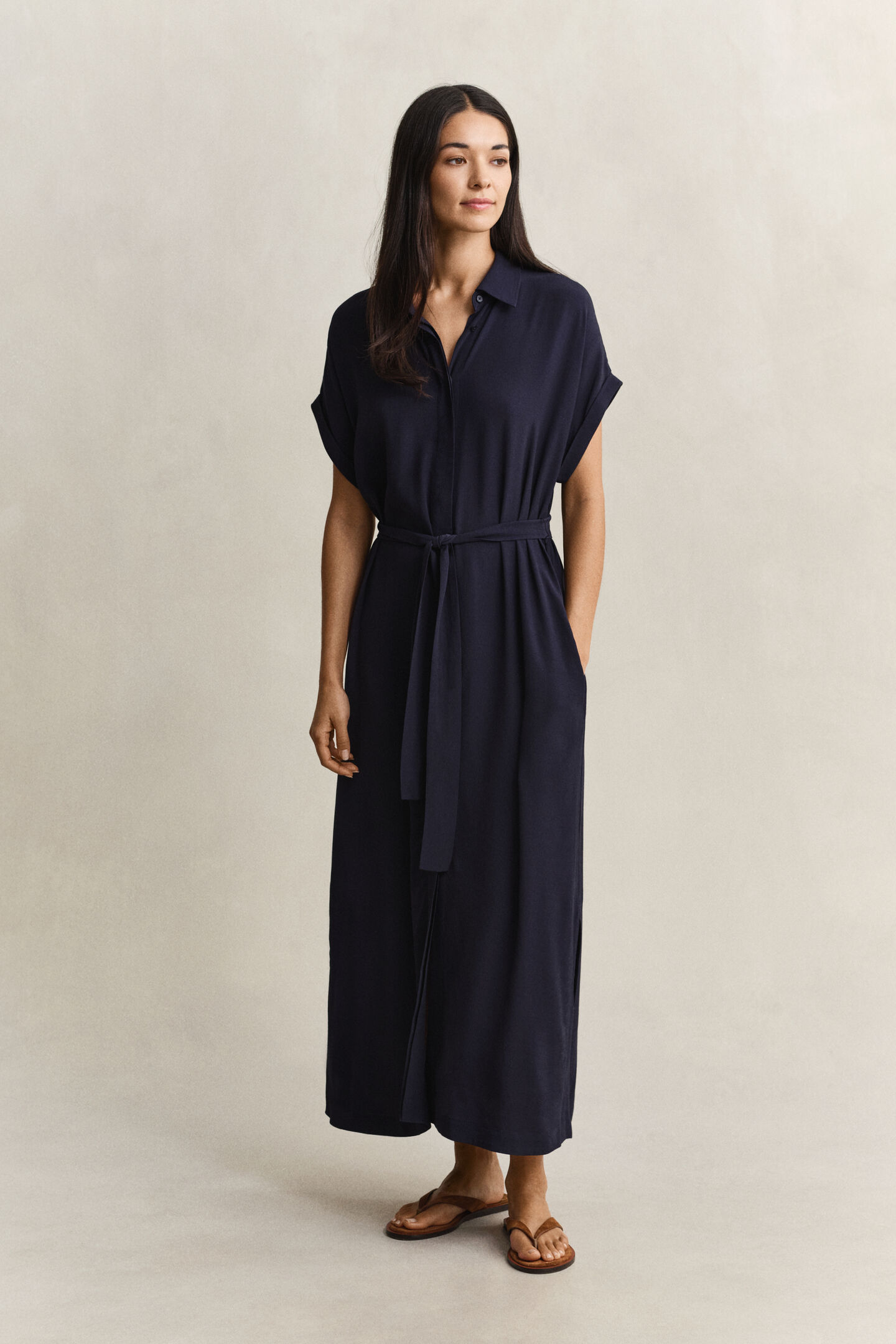 Skjortkl&auml;nning med holk&auml;rm