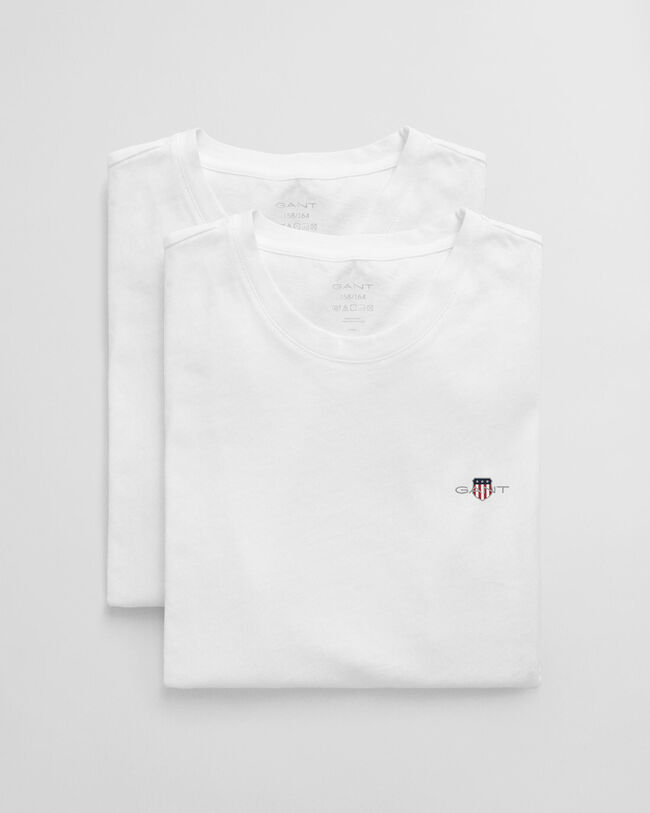 Teens tv&aring;pack rundhalsade T-shirtar