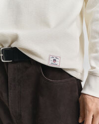 L&aring;ng&auml;rmad farfarstr&ouml;ja med v&aring;ffeltextur