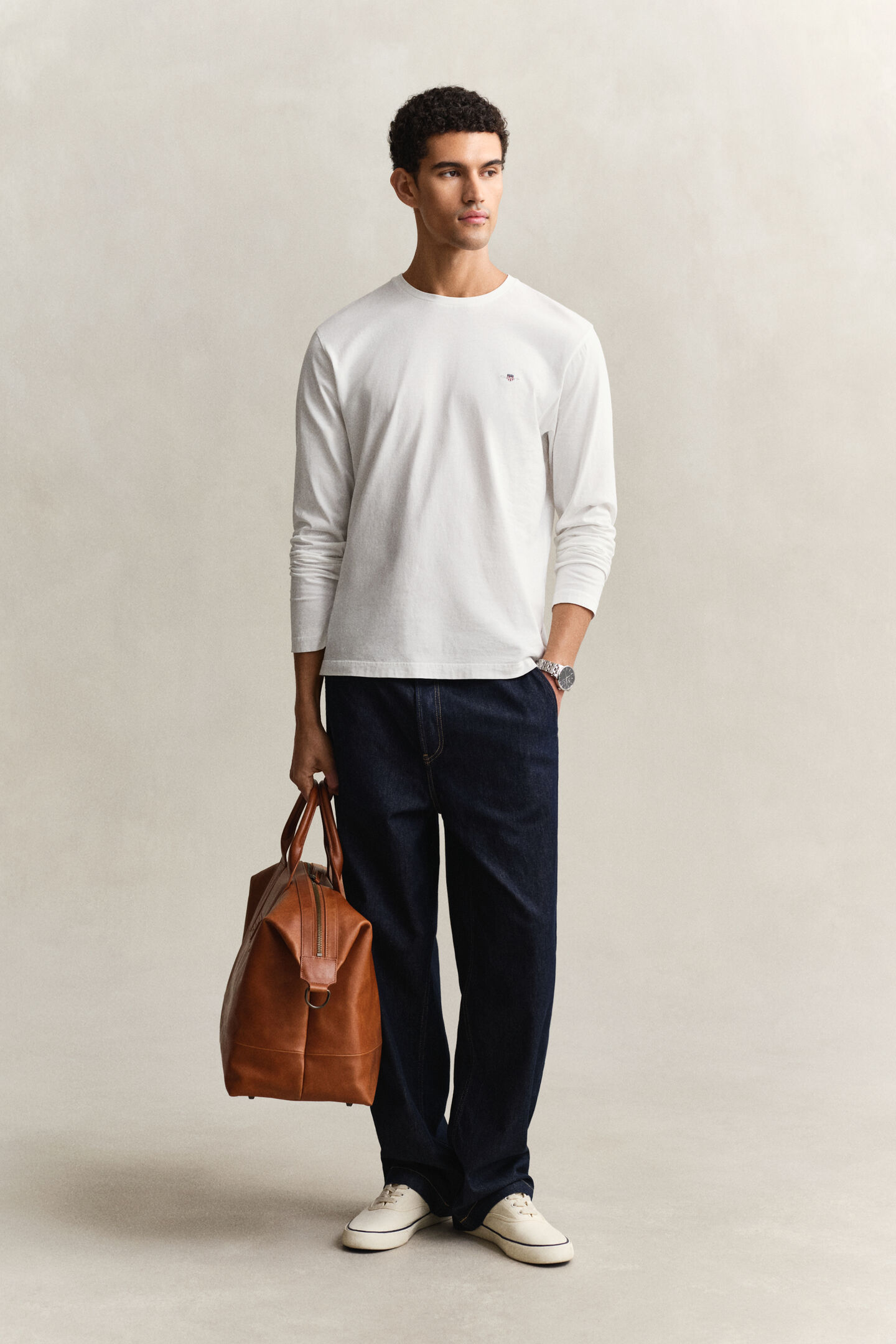 Shield l&aring;ng&auml;rmad T-shirt