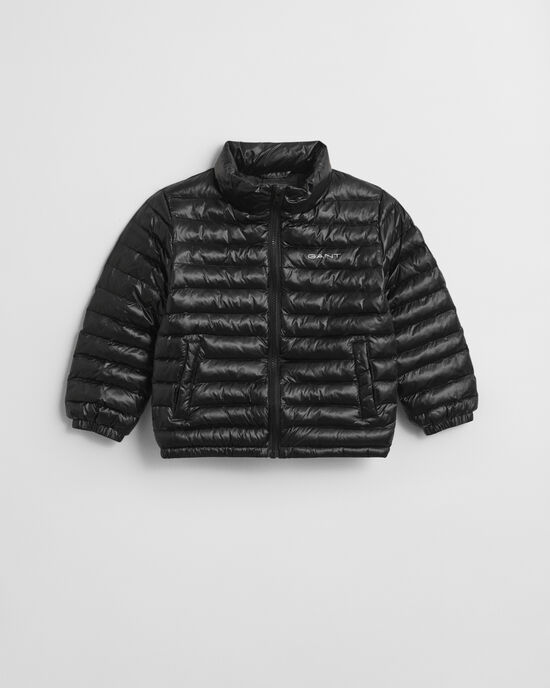 Kids l&auml;tt vadderad dunjacka med glans