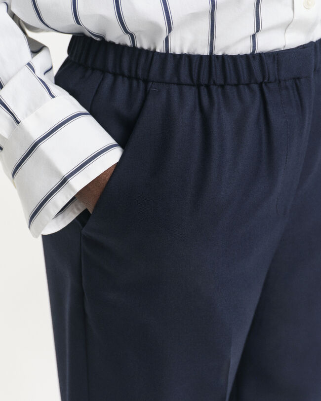 Dra p&aring;-byxor i ullblandning