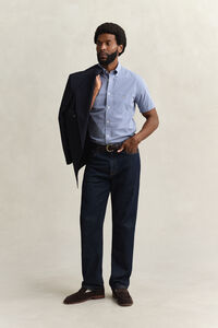 Gingham Classic Poplin Short Sleeve Shirt