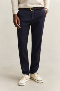 Chinos i linneblandning