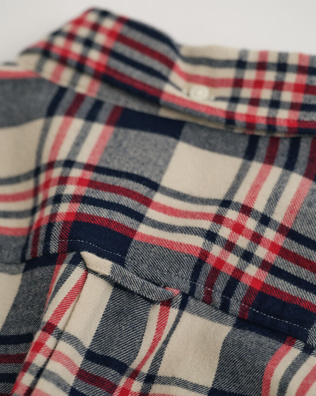 Teens rutig flanellskjorta