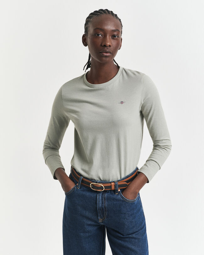 Shield l&aring;ng&auml;rmad T-shirt