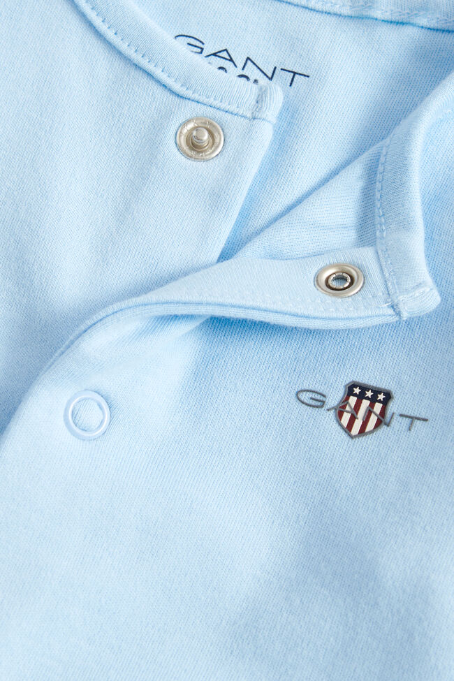 Baby l&aring;ng&auml;rmad sparkdr&auml;kt med sk&ouml;ldemblem