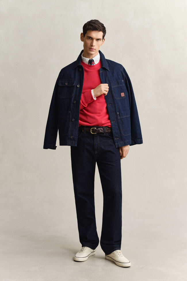 Shield sweatshirt med rund hals