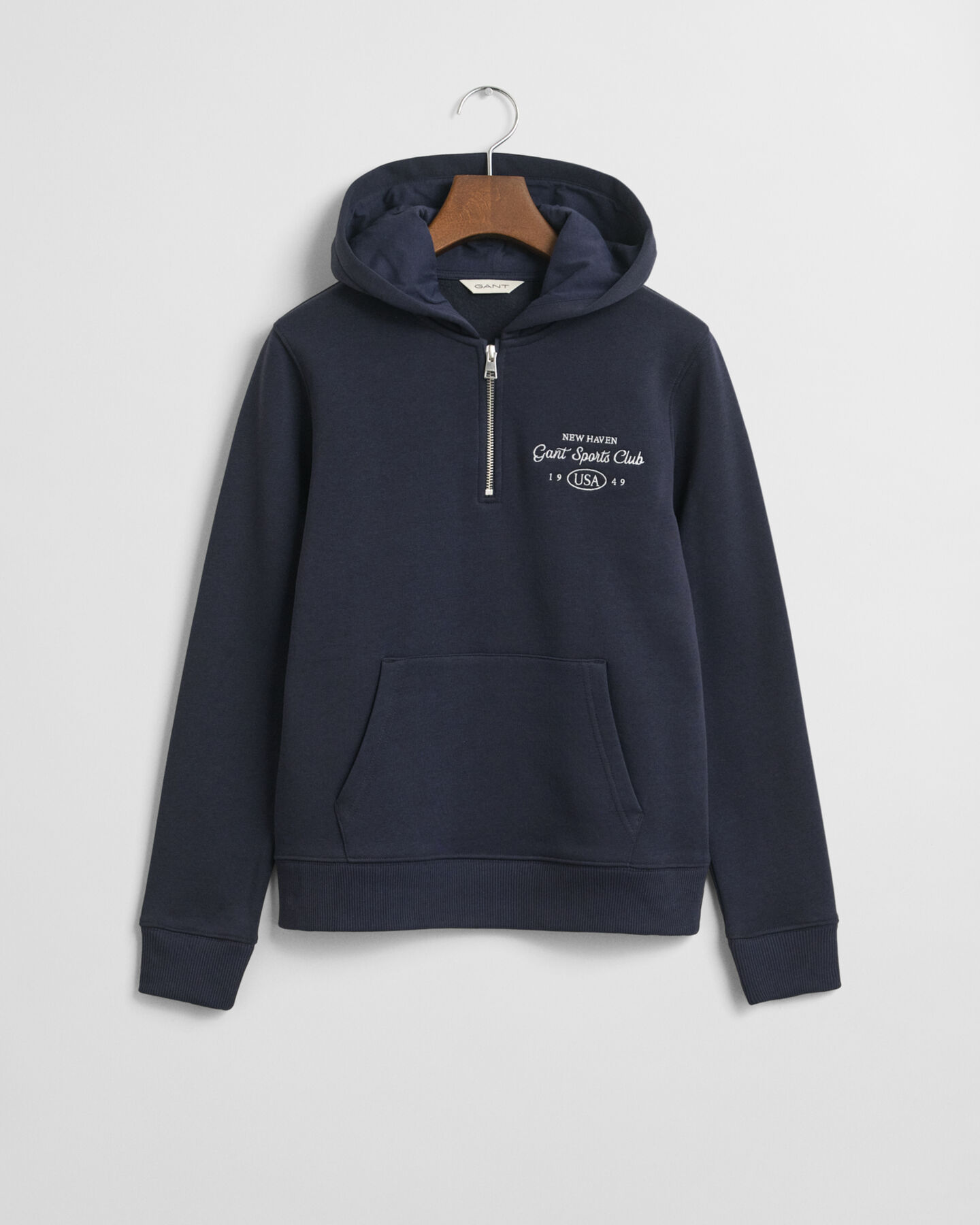 Teen Girls Sports Club Graphic hoodie med halv dragkedja