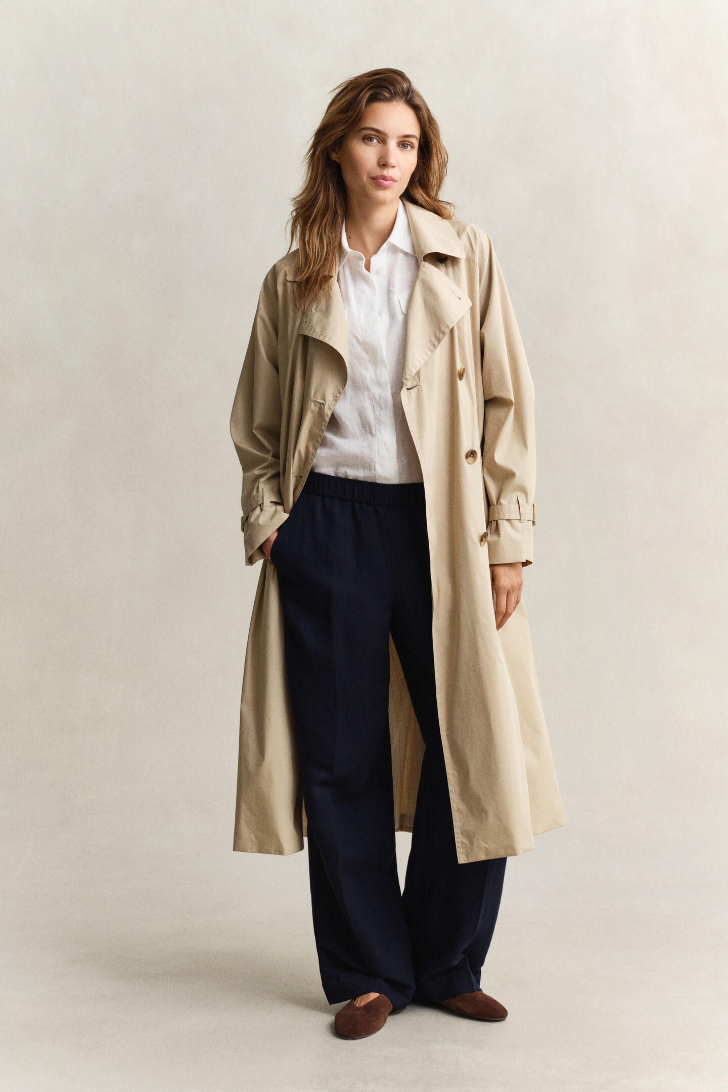 Byxor i linneblandning