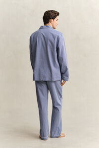 Pyjamasset i ginghamrutig poplin