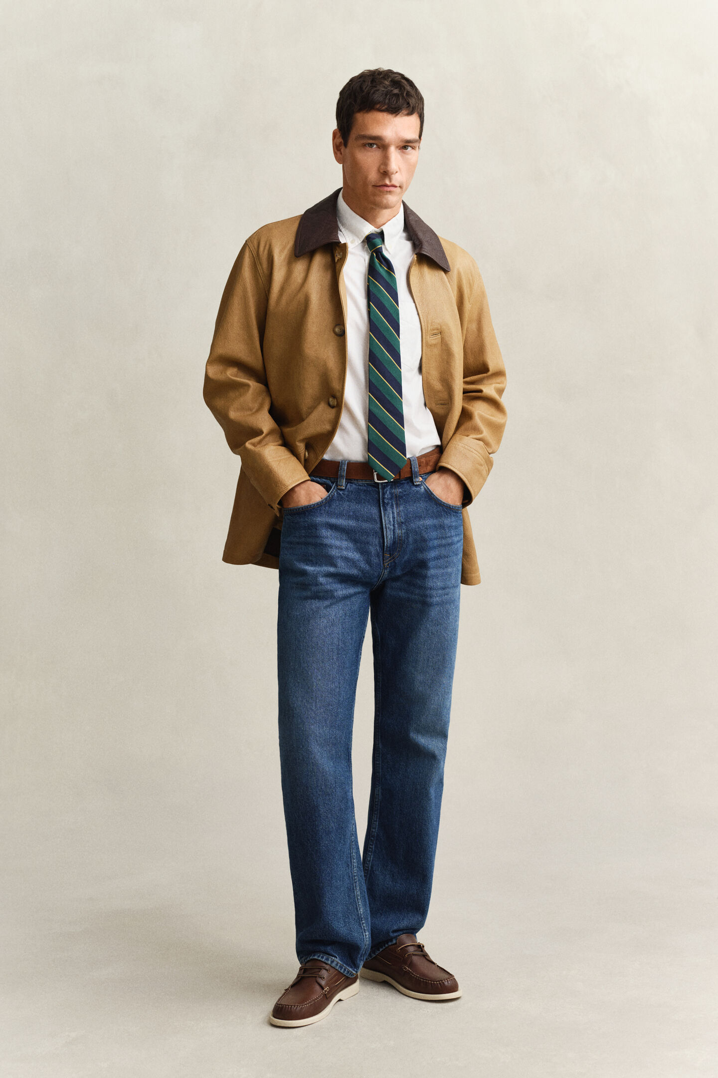 Klassisk kort&auml;rmad oxfordskjorta