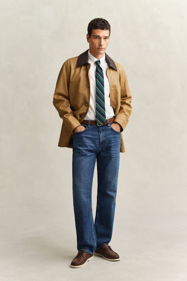 Klassisk kort&auml;rmad oxfordskjorta