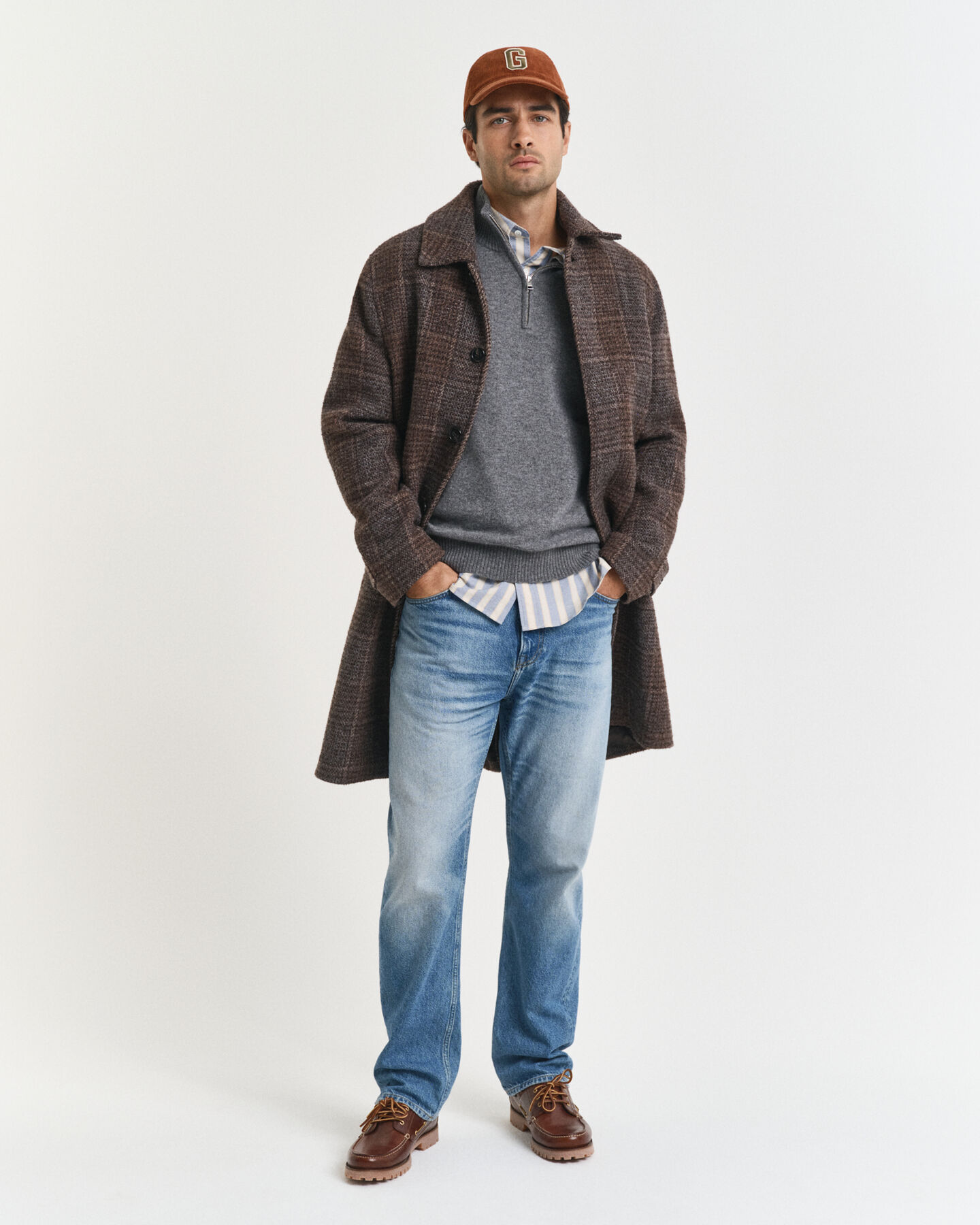 Kashmirtr&ouml;ja med half-zip