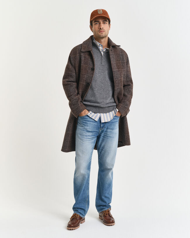 Kashmirtr&ouml;ja med half-zip