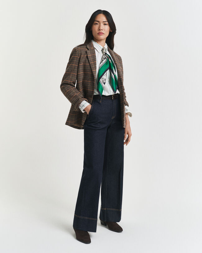 Relaxed fit klassisk randing oxfordskjorta