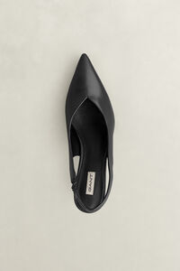 Tillbye h&ouml;gklackade skor i l&auml;der