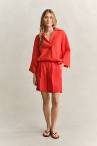 Shorts i linneblandning