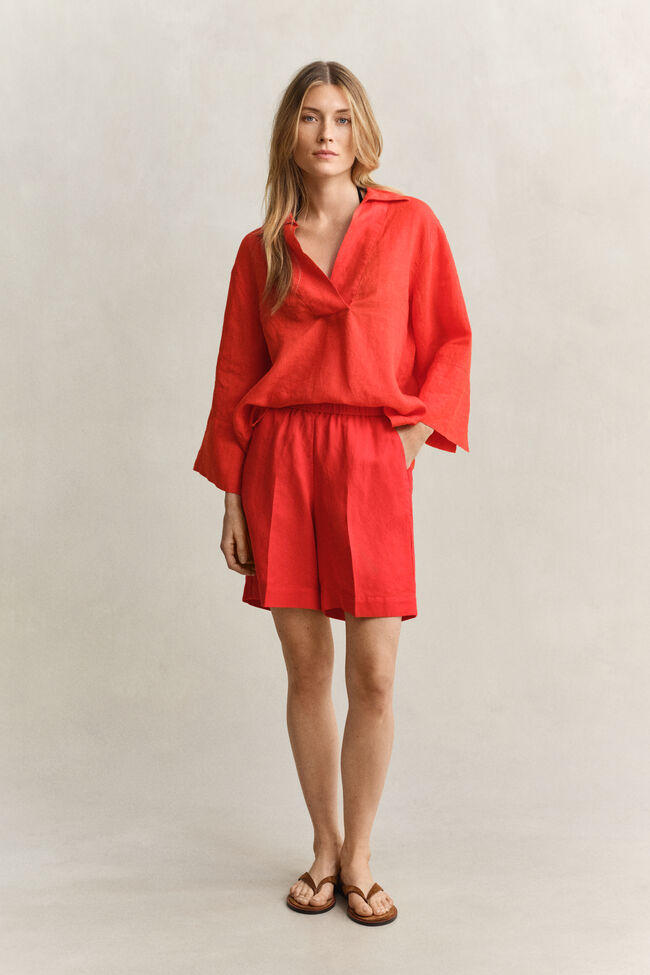 Shorts i linneblandning