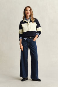 Rugger i pik&eacute;struktur med f&auml;rgblock