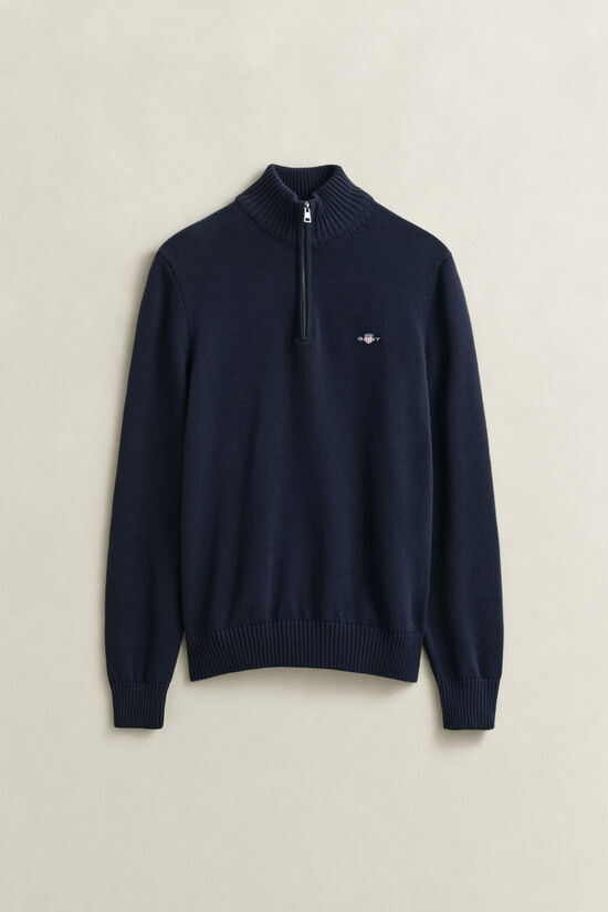 Casual Cotton tr&ouml;ja med dragkedja vid hals&ouml;ppningen