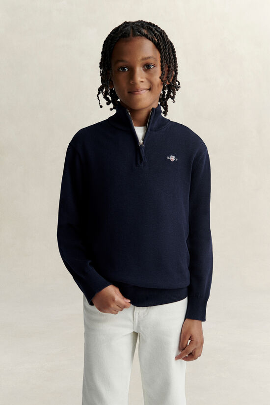 Teen Boys tr&ouml;ja med half-zip
