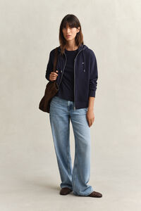 Shield hoodie med dragkedja