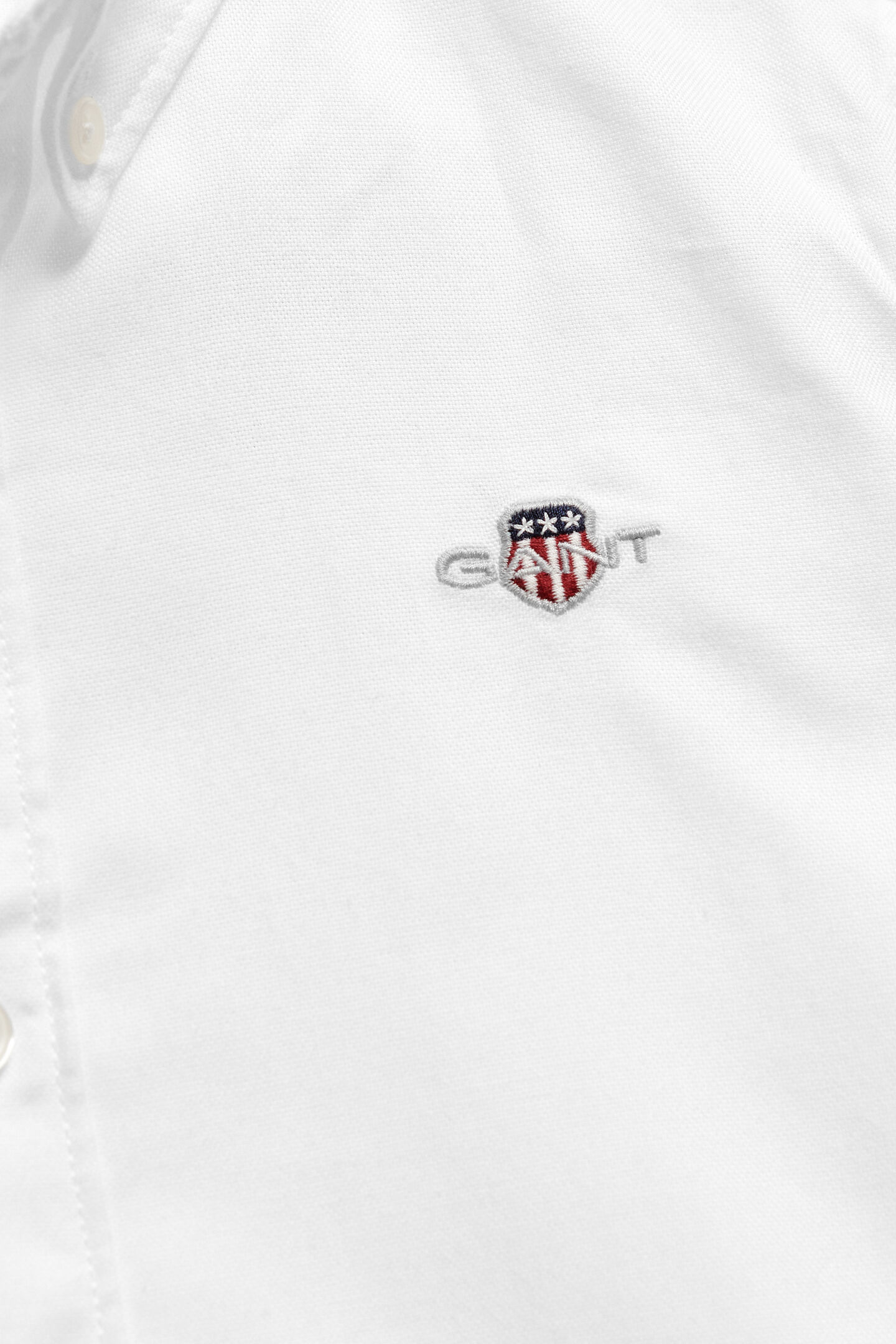 Boys oxfordskjorta med sk&ouml;ldemblem