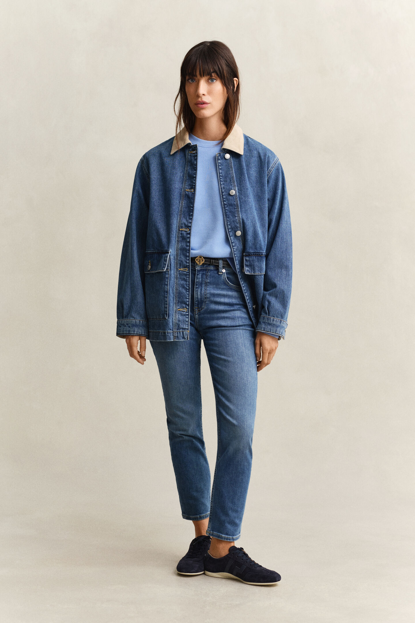 Shield sweatshirt med rund hals