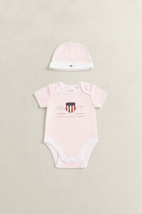 Baby set med sparkdr&auml;kt och m&ouml;ssa