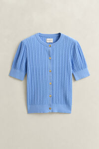 Kabelstickad bomullskofta