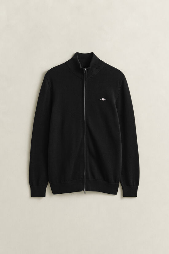 Casual Cotton kofta med dragkedja