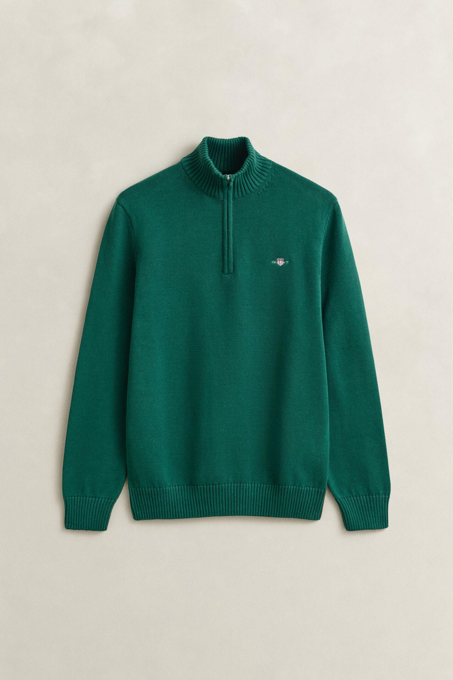 Casual Cotton tr&ouml;ja med dragkedja vid hals&ouml;ppningen