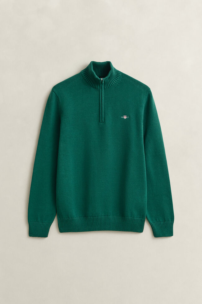 Casual Cotton tr&ouml;ja med dragkedja vid hals&ouml;ppningen