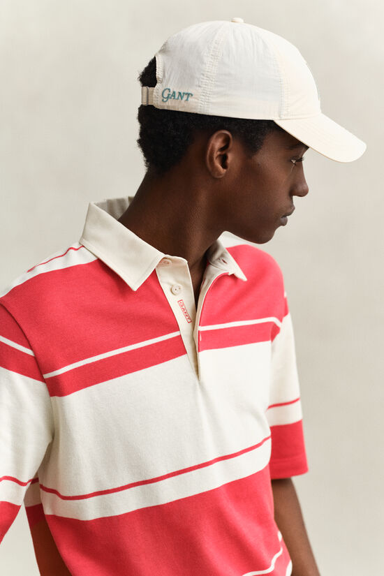 Krinklad keps med tryck