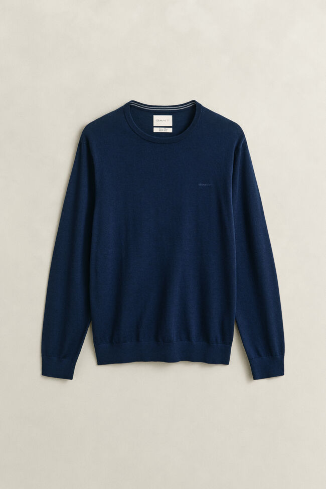 Rundhalsad tr&ouml;ja i extra fin merinoull