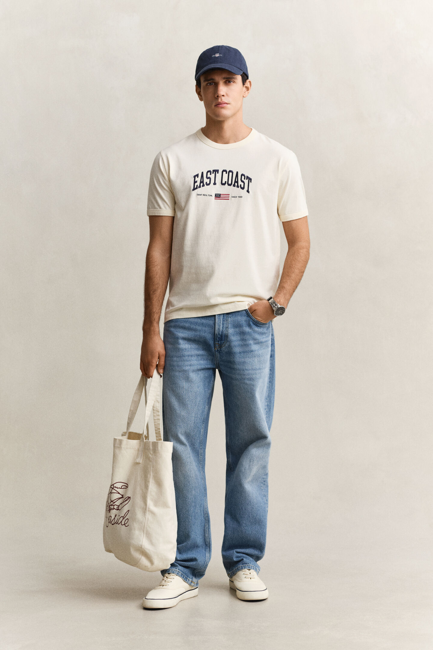 T-shirt med spraymotiv