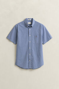 Gingham Classic Poplin Short Sleeve Shirt