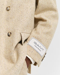 Relaxed fit kostymkavaj med fiskbensm&ouml;nster