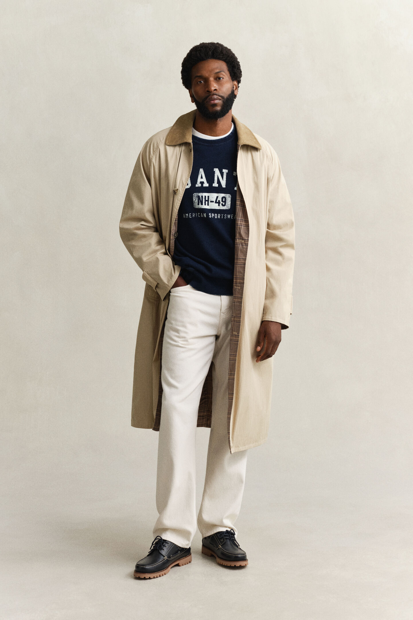 Indigof&auml;rgad sweatshirt